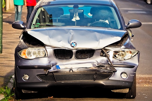 damaged car