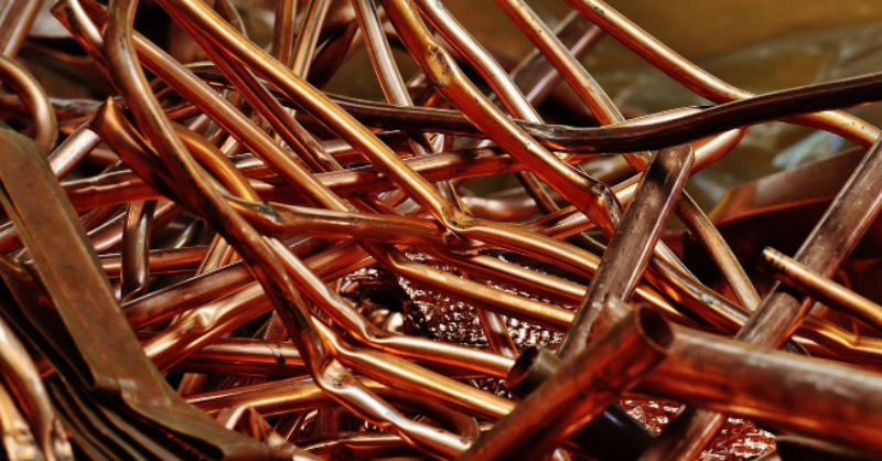 What is the most valuable scrap metal? pile of scrap copper pipes